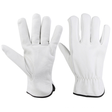 AB Grade Cow Grain Leather Driver Gloves Leather Garden Work Gloves